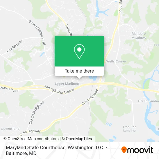 Maryland State Courthouse map