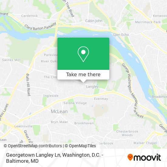 Mapa de Georgetown Langley Ln
