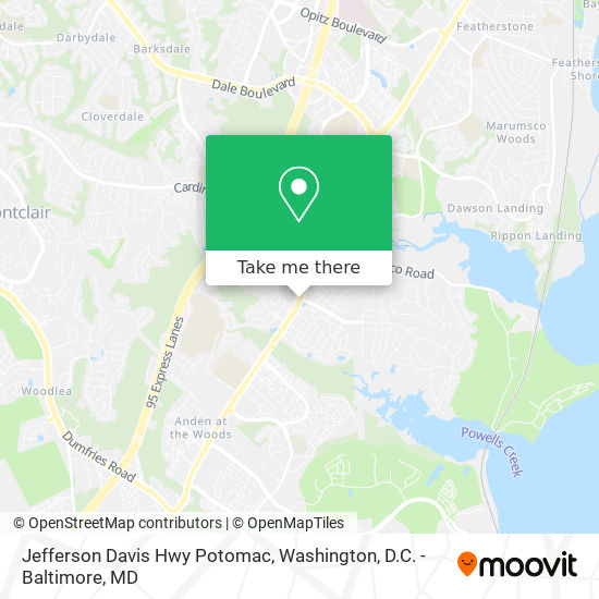 Mapa de Jefferson Davis Hwy Potomac
