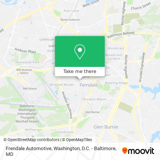 Frendale Automotive map