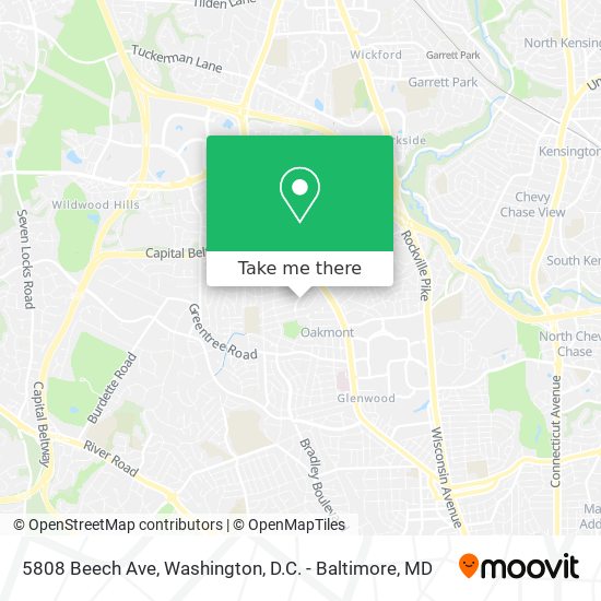 5808 Beech Ave map