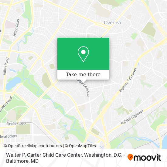 Walter P. Carter Child Care Center map