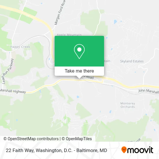 22 Faith Way, Front Royal, VA 22630 map