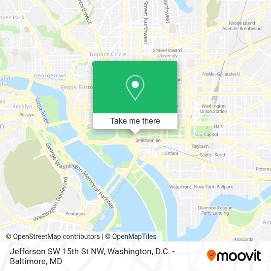 Jefferson SW 15th St NW map