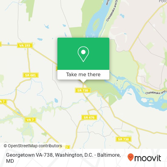 Mapa de Georgetown VA-738, McLean, VA 22102