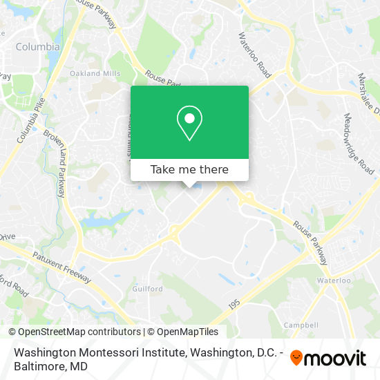 Mapa de Washington Montessori Institute