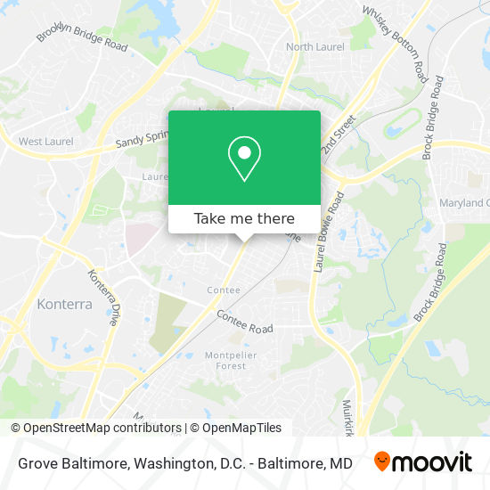 Mapa de Grove Baltimore