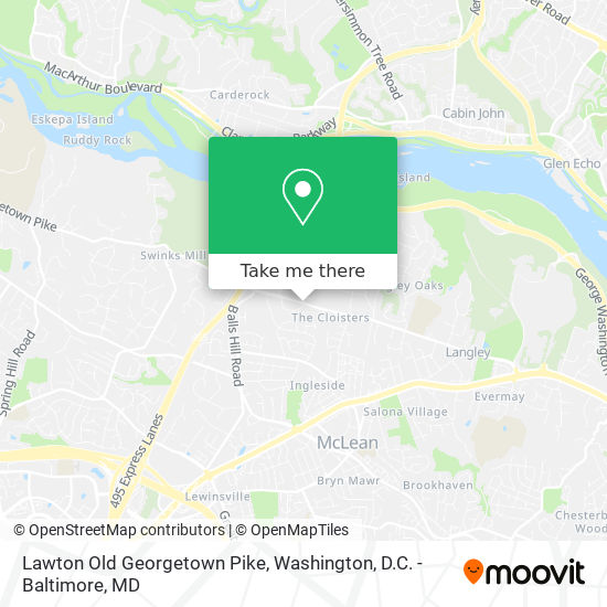 Mapa de Lawton Old Georgetown Pike