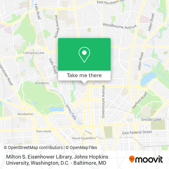 Mapa de Milton S. Eisenhower Library, Johns Hopkins University
