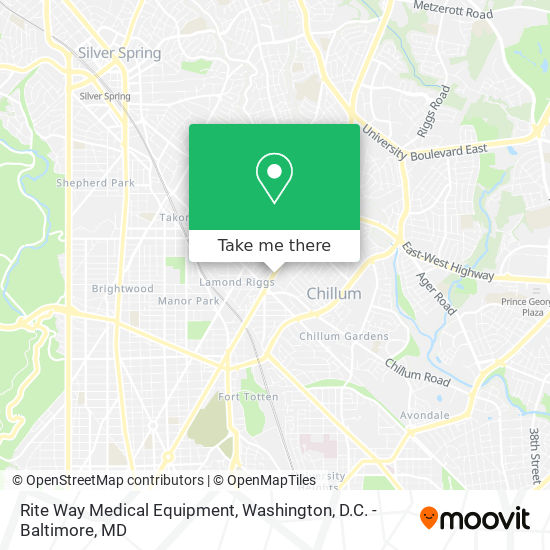 Rite Way Medical Equipment map