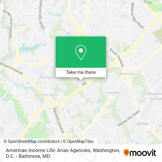 Mapa de American Income Life: Arias Agencies