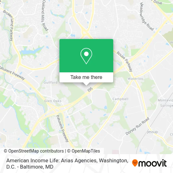 Mapa de American Income Life: Arias Agencies