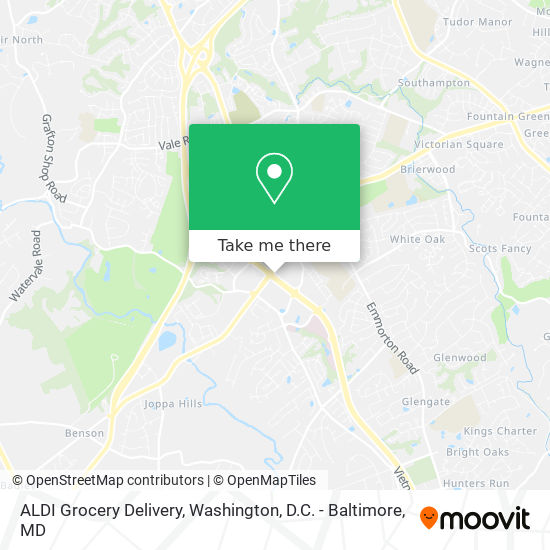 ALDI Grocery Delivery map