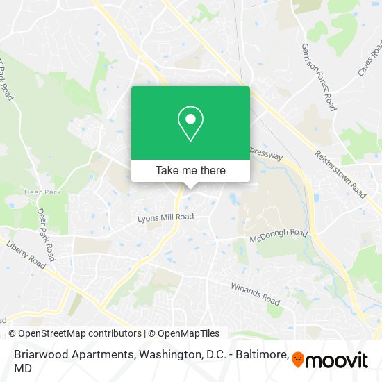 Briarwood Apartments map