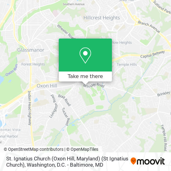 Mapa de St. Ignatius Church (Oxon Hill, Maryland) (St Ignatius Church)