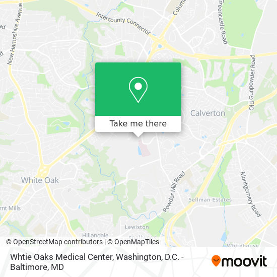 Mapa de Whtie Oaks Medical Center