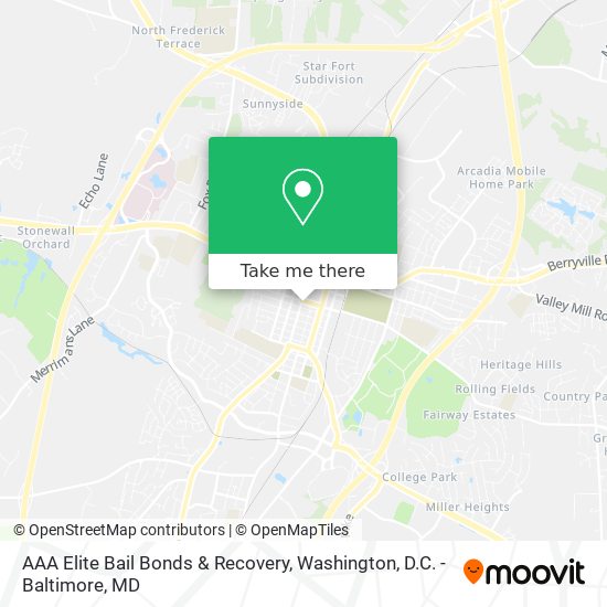 Mapa de AAA Elite Bail Bonds & Recovery