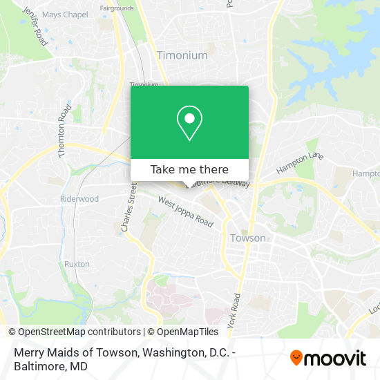 Merry Maids of Towson map