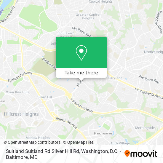 Mapa de Suitland Suitland Rd Silver Hill Rd