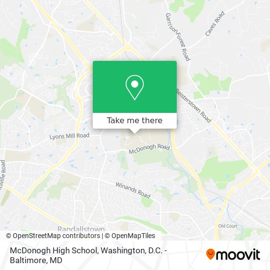 Mapa de McDonogh High School