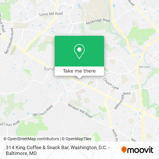 314 King Coffee & Snack Bar map