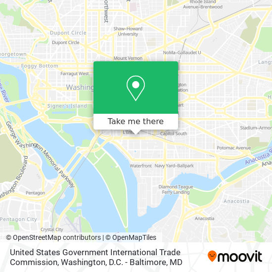 United States Government International Trade Commission map
