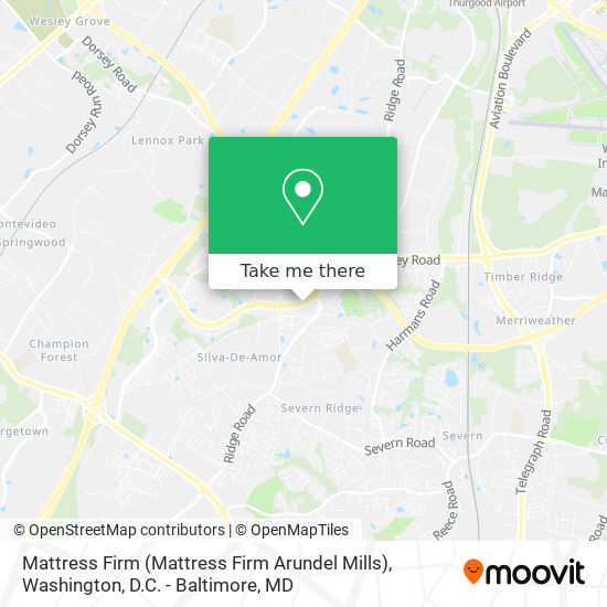 Mattress Firm (Mattress Firm Arundel Mills) map