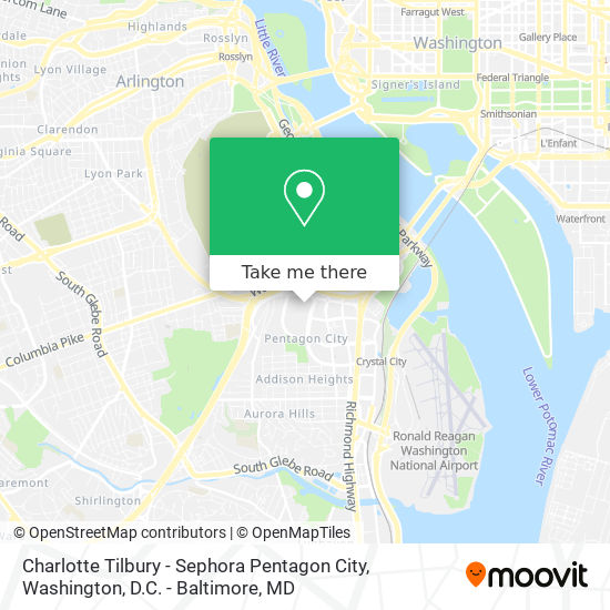 Charlotte Tilbury - Sephora Pentagon City map