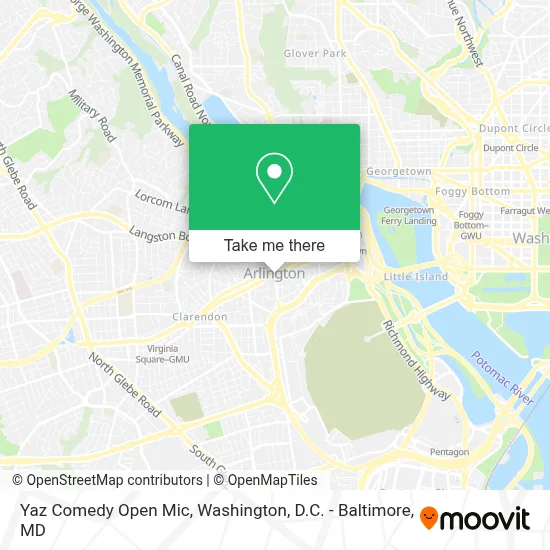 Yaz Comedy Open Mic map
