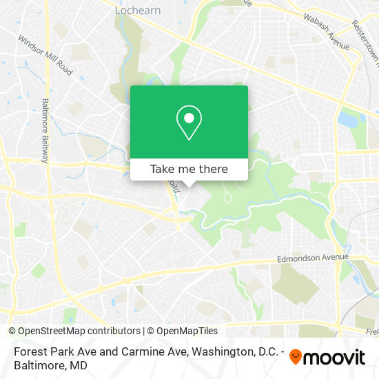 Mapa de Forest Park Ave and Carmine Ave