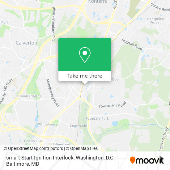 Mapa de smart Start Ignition Interlock