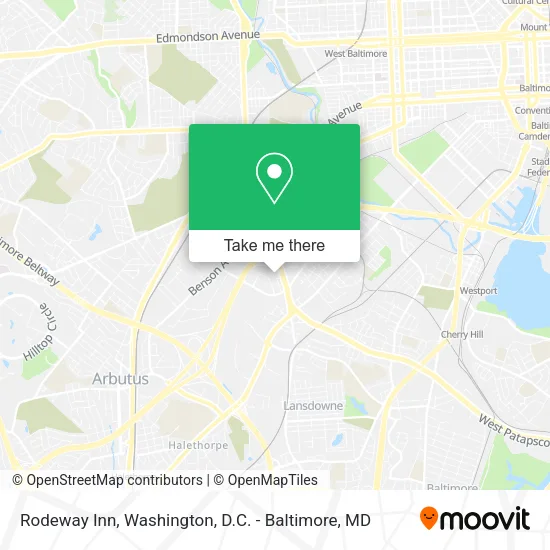 Rodeway Inn map