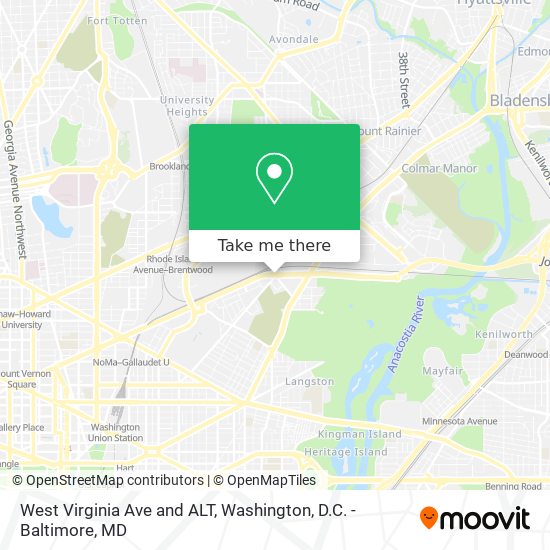 Mapa de West Virginia Ave and ALT