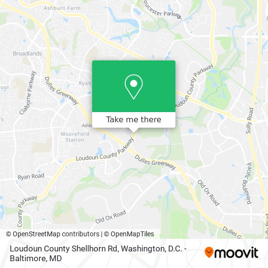 Loudoun County Shellhorn Rd map