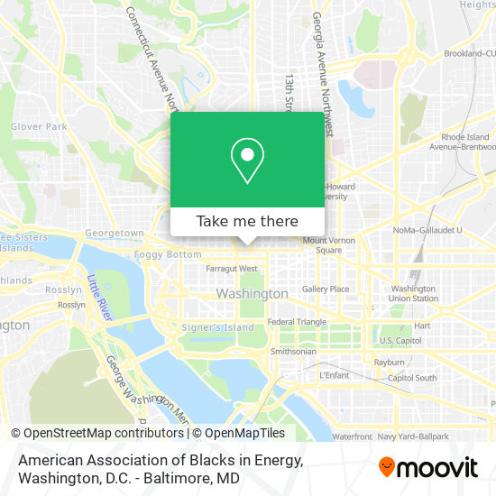 American Association of Blacks in Energy map