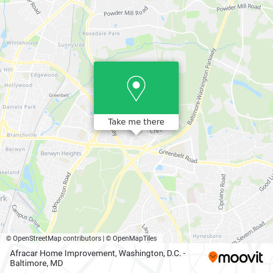 Afracar Home Improvement map