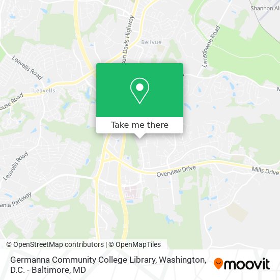 Germanna Community College Library map