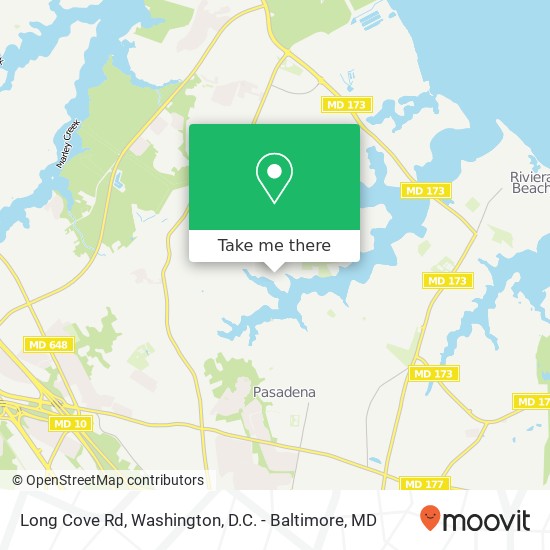 Mapa de Long Cove Rd, Glen Burnie, MD 21060