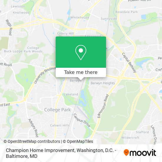 Champion Home Improvement map