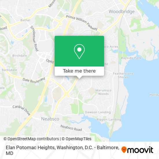 Elan Potomac Heights map