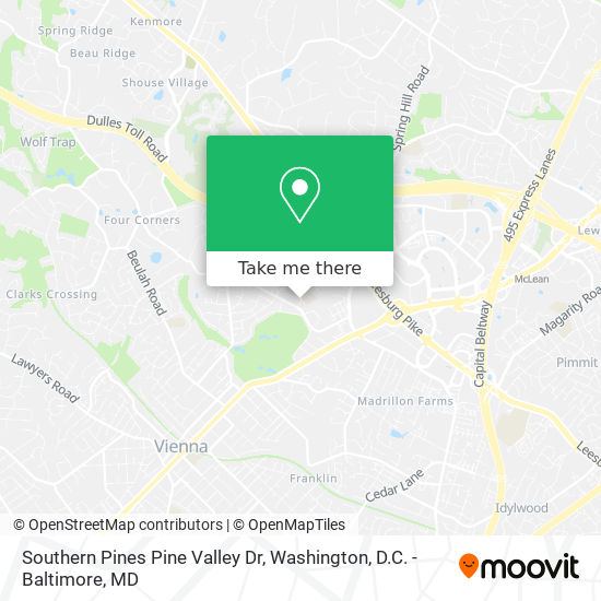 Southern Pines Pine Valley Dr map