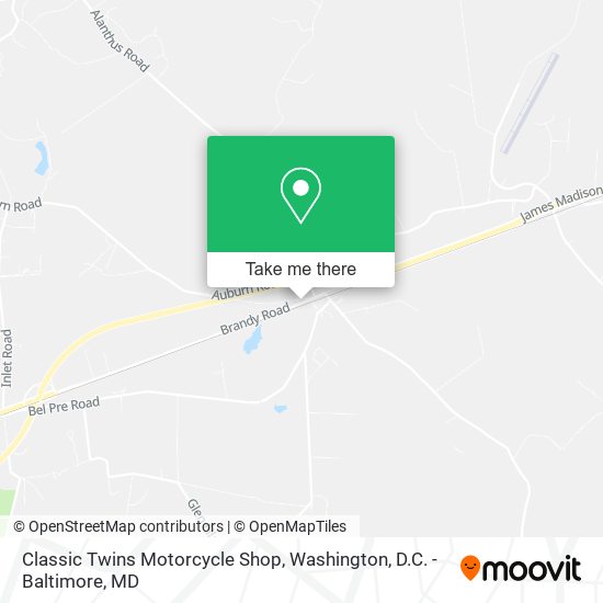 Classic Twins Motorcycle Shop map