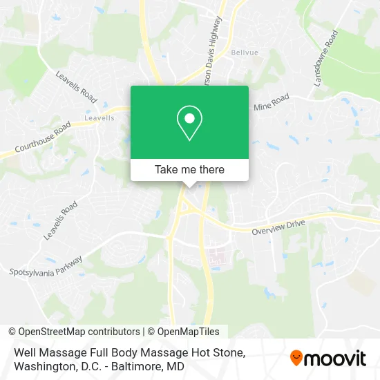 Well Massage Full Body Massage Hot Stone map