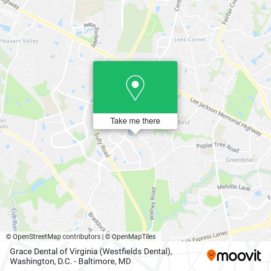 Grace Dental of Virginia (Westfields Dental) map