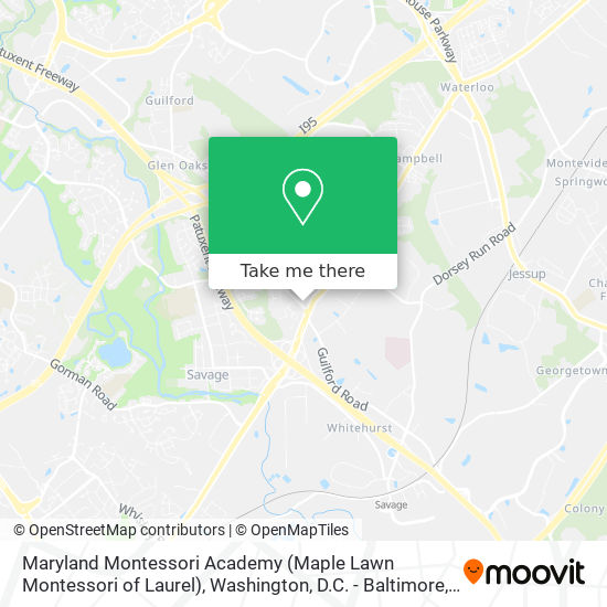 Maryland Montessori Academy (Maple Lawn Montessori of Laurel) map
