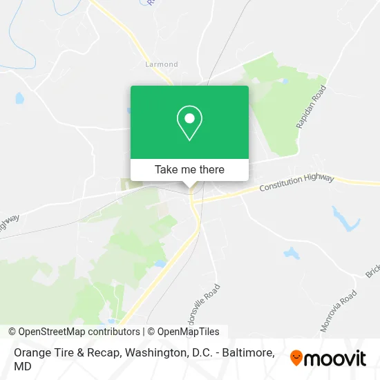 Orange Tire & Recap map