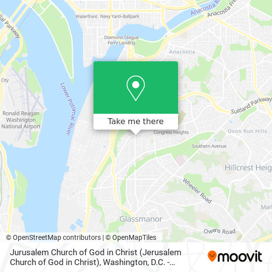 Mapa de Jurusalem Church of God in Christ