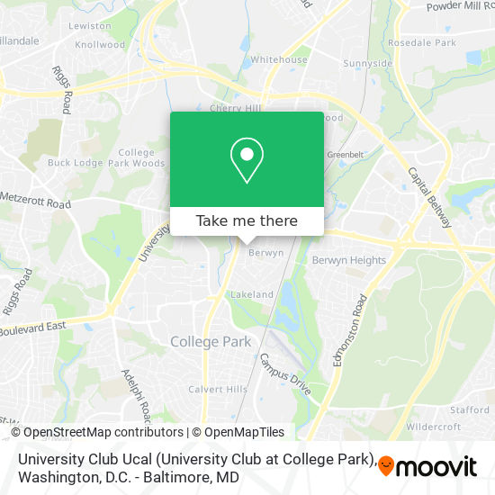University Club Ucal (University Club at College Park) map