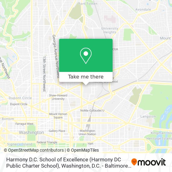 Mapa de Harmony D.C. School of Excellence (Harmony DC Public Charter School)