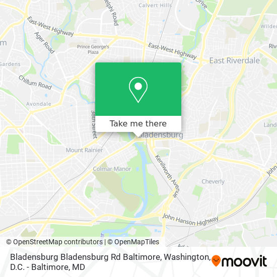 Bladensburg Bladensburg Rd Baltimore map